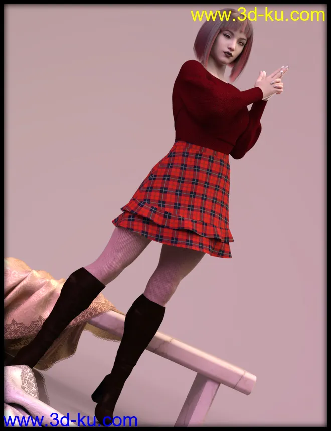 dForce Frost X Fashion Outfit Textures模型的图片3