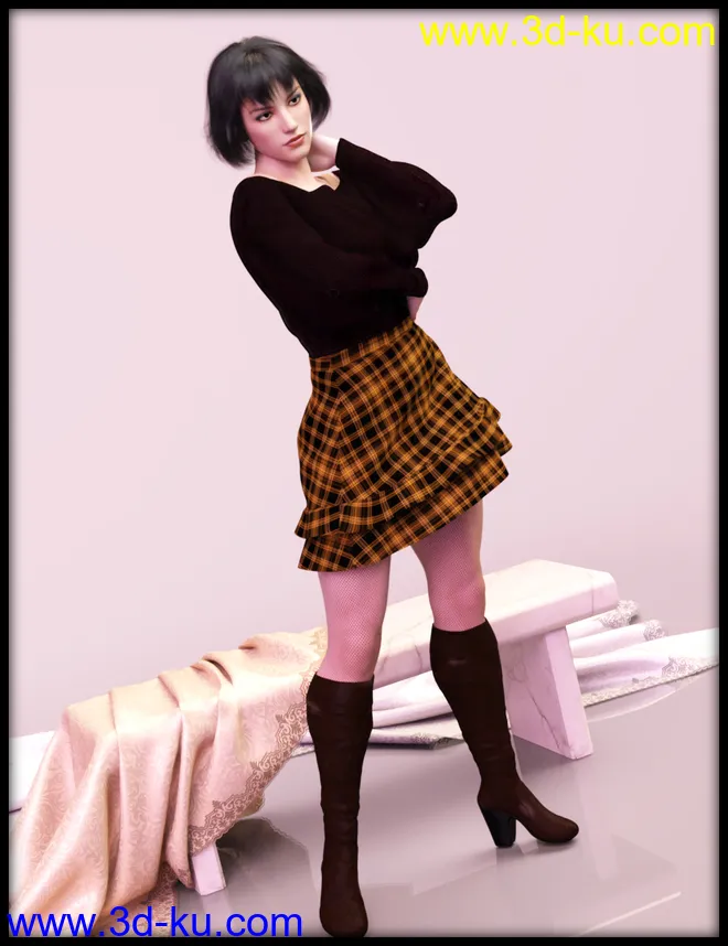 dForce Frost X Fashion Outfit Textures模型的图片4