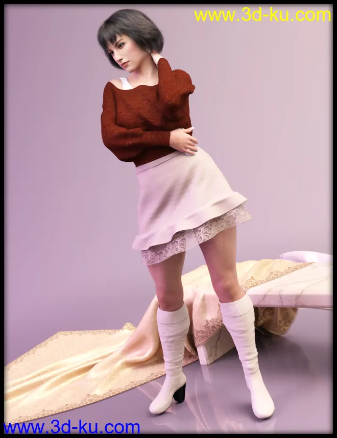 dForce Frost X Fashion Outfit Textures模型的图片7