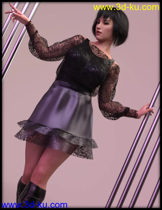 dForce Frost X Fashion Outfit Textures模型的图片9