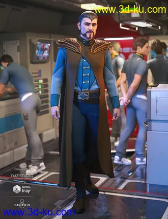 3D打印模型dForce GIS Commander for Genesis 8 Male(s)的图片