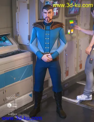 3D打印模型dForce GIS Commander for Genesis 8 Male(s)的图片