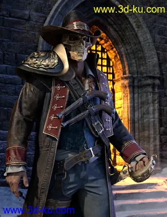 3D打印模型dForce Giuro Vendetta HD for Genesis 8的图片