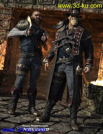 3D打印模型dForce Giuro Vendetta HD for Genesis 8的图片