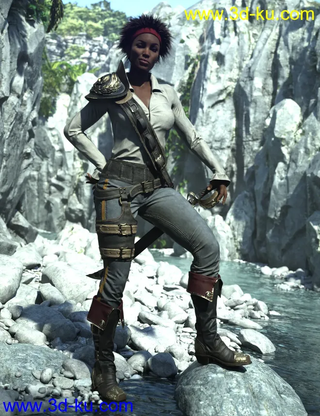 dForce Giuro Vendetta HD for Genesis 8模型的图片5