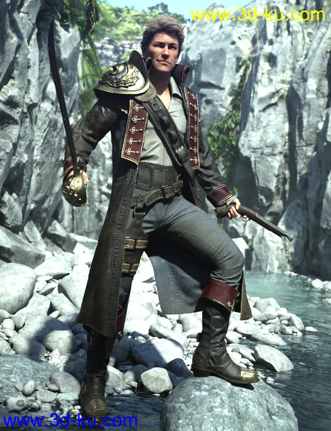 dForce Giuro Vendetta HD for Genesis 8模型的图片6