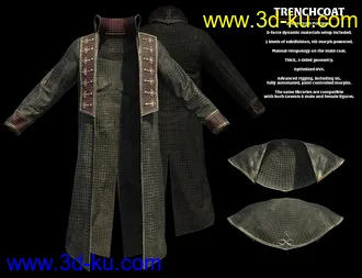 3D打印模型dForce Giuro Vendetta HD for Genesis 8的图片