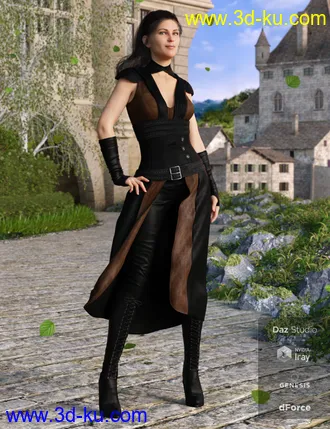 3D打印模型dForce Greenborough Adventure Outfit for Genesis 8 Female(s)的图片