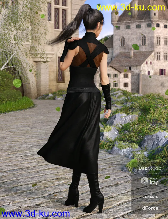 dForce Greenborough Adventure Outfit for Genesis 8 Female(s)模型的图片2