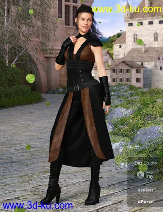 3D打印模型dForce Greenborough Adventure Outfit for Genesis 8 Female(s)的图片