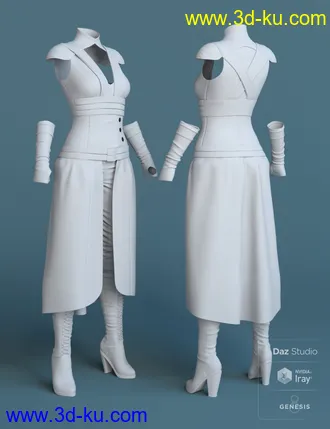 3D打印模型dForce Greenborough Adventure Outfit for Genesis 8 Female(s)的图片