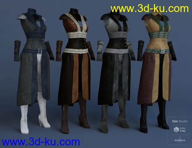 dForce Greenborough Adventure Outfit Textures模型的图片1