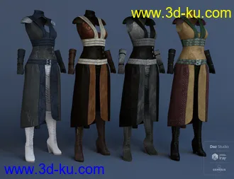 3D打印模型dForce Greenborough Adventure Outfit Textures的图片