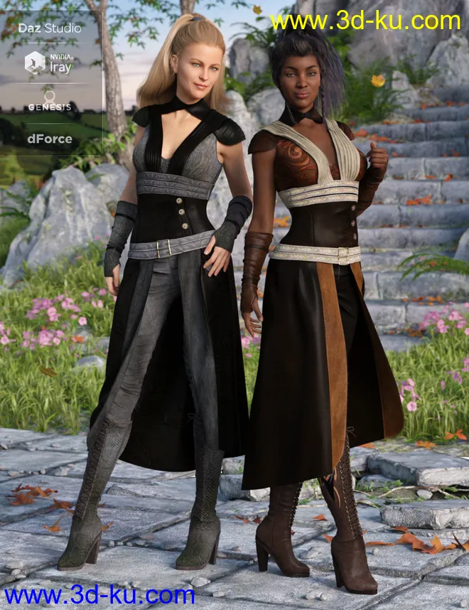 dForce Greenborough Adventure Outfit Textures模型的图片2