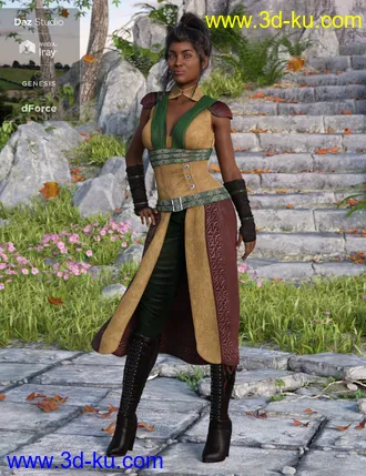 3D打印模型dForce Greenborough Adventure Outfit Textures的图片