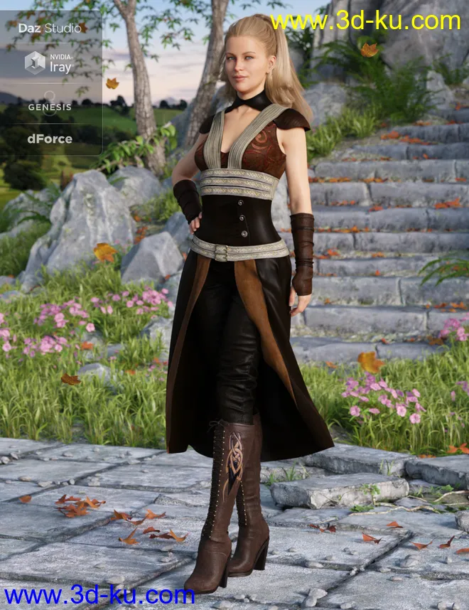 dForce Greenborough Adventure Outfit Textures模型的图片7