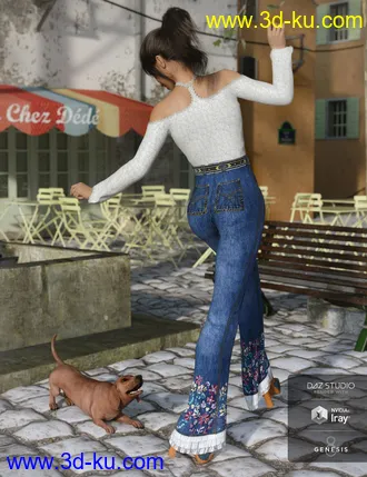 3D打印模型dForce Groovy Outfit for Genesis 8 Female(s)的图片