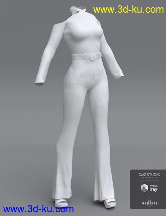 3D打印模型dForce Groovy Outfit for Genesis 8 Female(s)的图片