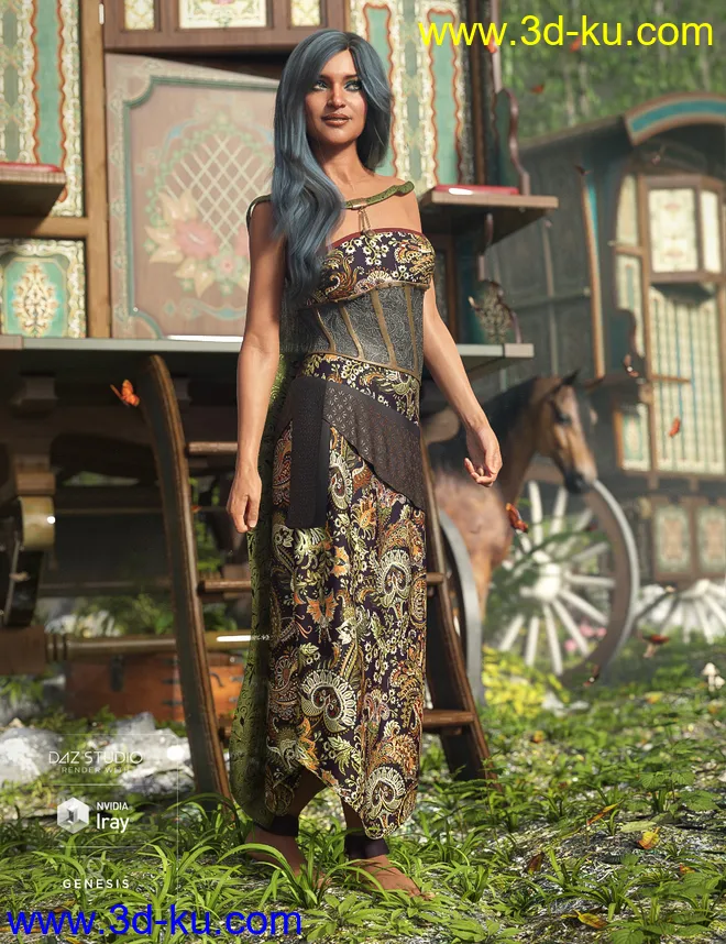 dForce Gypsy Soul for Genesis 8 Female(s)模型的图片2