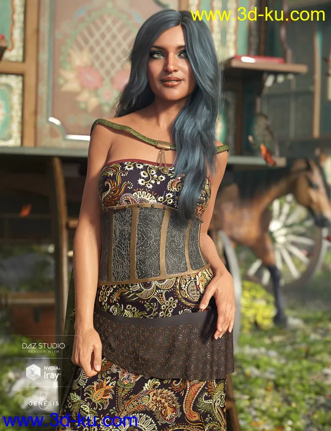 dForce Gypsy Soul for Genesis 8 Female(s)模型的图片4