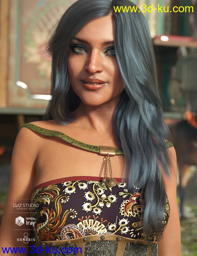 dForce Gypsy Soul for Genesis 8 Female(s)模型的图片5