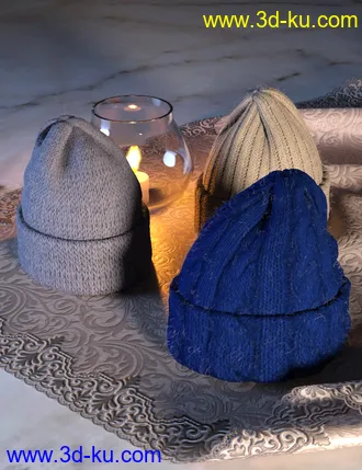 3D打印模型dForce Hair Helper and Knitted Hat的图片