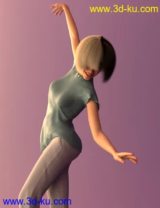 3D打印模型dForce Hair Oso Bob for Genesis 8 Female(s)的图片
