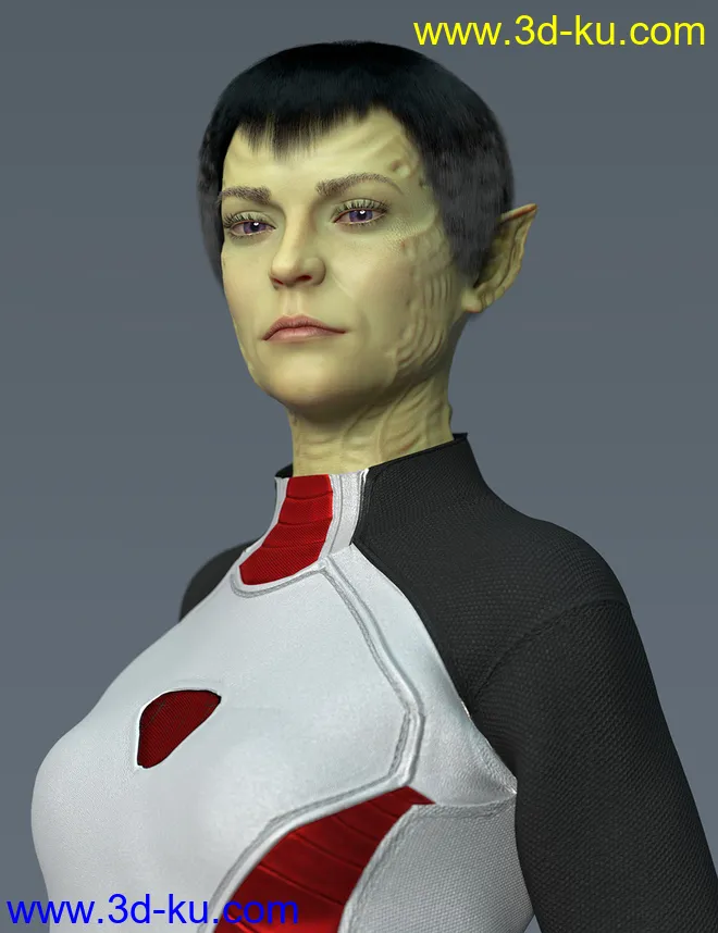 dForce Hair Oso Bob for Genesis 8 Female(s)模型的图片4