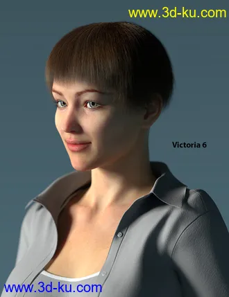 3D打印模型dForce Hair Oso Bob for Genesis 8 Female(s)的图片