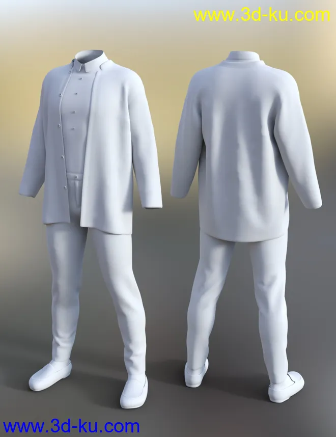 dForce Jailhouse Rock Outfit for Genesis 8 Male模型的图片5