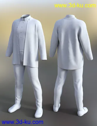 3D打印模型dForce Jailhouse Rock Outfit for Genesis 8 Male的图片