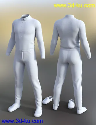 3D打印模型dForce Jailhouse Rock Outfit for Genesis 8 Male的图片