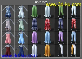 3D打印模型dForce JW Clothes Pack 2 for Genesis 8 Female(s)的图片