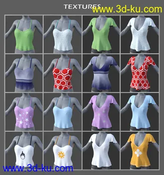 3D打印模型dForce JW Clothes Pack 2 for Genesis 8 Female(s)的图片