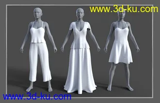 3D打印模型dForce JW Clothes Pack 2 for Genesis 8 Female(s)的图片