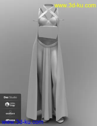 3D打印模型dForce Khamsin Outfit for Genesis 8 Female(s)的图片