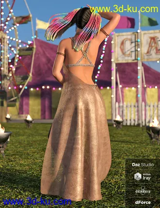 3D打印模型dForce Khamsin Outfit for Genesis 8 Female(s)的图片