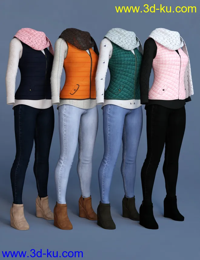 dForce Latte Mornings Outfit Textures模型的图片2