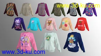 3D打印模型dForce Lazy Home Wear Outfit的图片