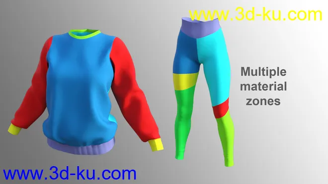 dForce Lazy Home Wear Outfit模型的图片8