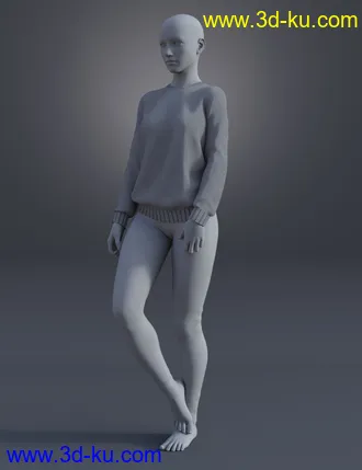 3D打印模型dForce Lazy Home Wear Outfit的图片