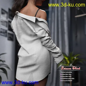 3D打印模型dForce Leisure Shirt and pose for Genesis 8 Female的图片