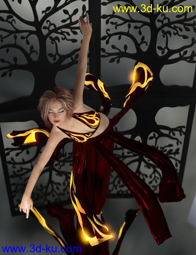 dForce Light Magic Outfit for Genesis 8 Female(s)模型的图片3