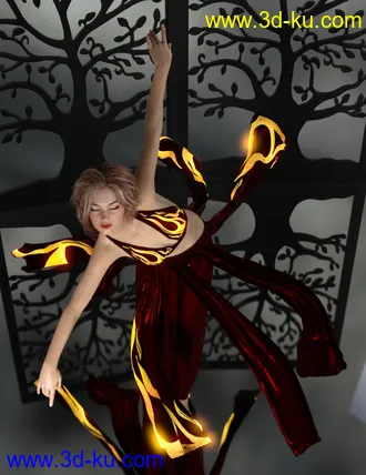 3D打印模型dForce Light Magic Outfit for Genesis 8 Female(s)的图片