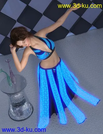 3D打印模型dForce Light Magic Outfit for Genesis 8 Female(s)的图片
