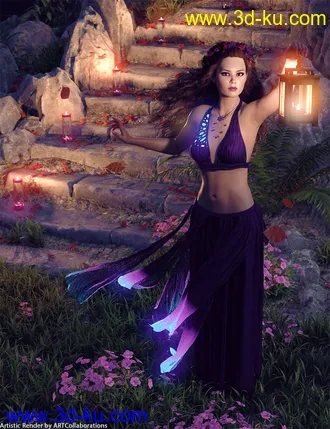 3D打印模型dForce Light Magic Outfit for Genesis 8 Female(s)的图片