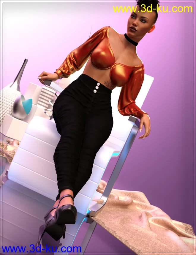dForce Luxe Modern Look for Genesis 8 Female模型的图片4
