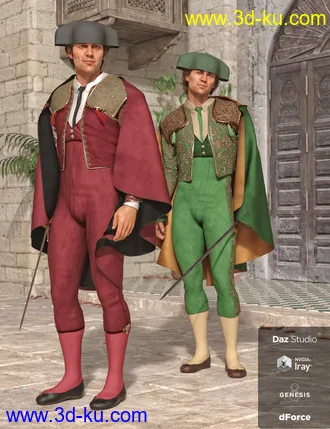 3D打印模型dForce Matador Outfit Textures的图片