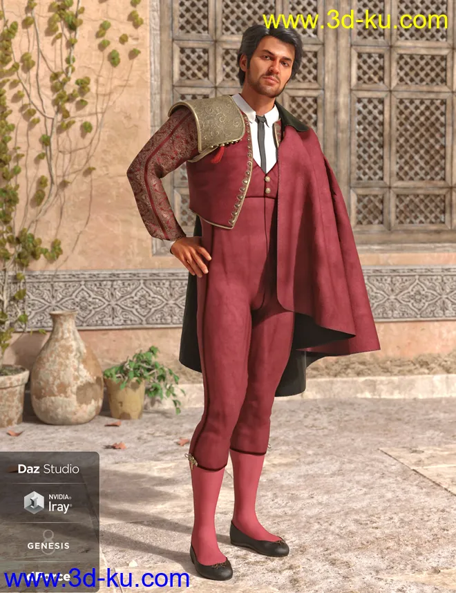 dForce Matador Outfit Textures模型的图片3
