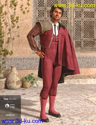 3D打印模型dForce Matador Outfit Textures的图片